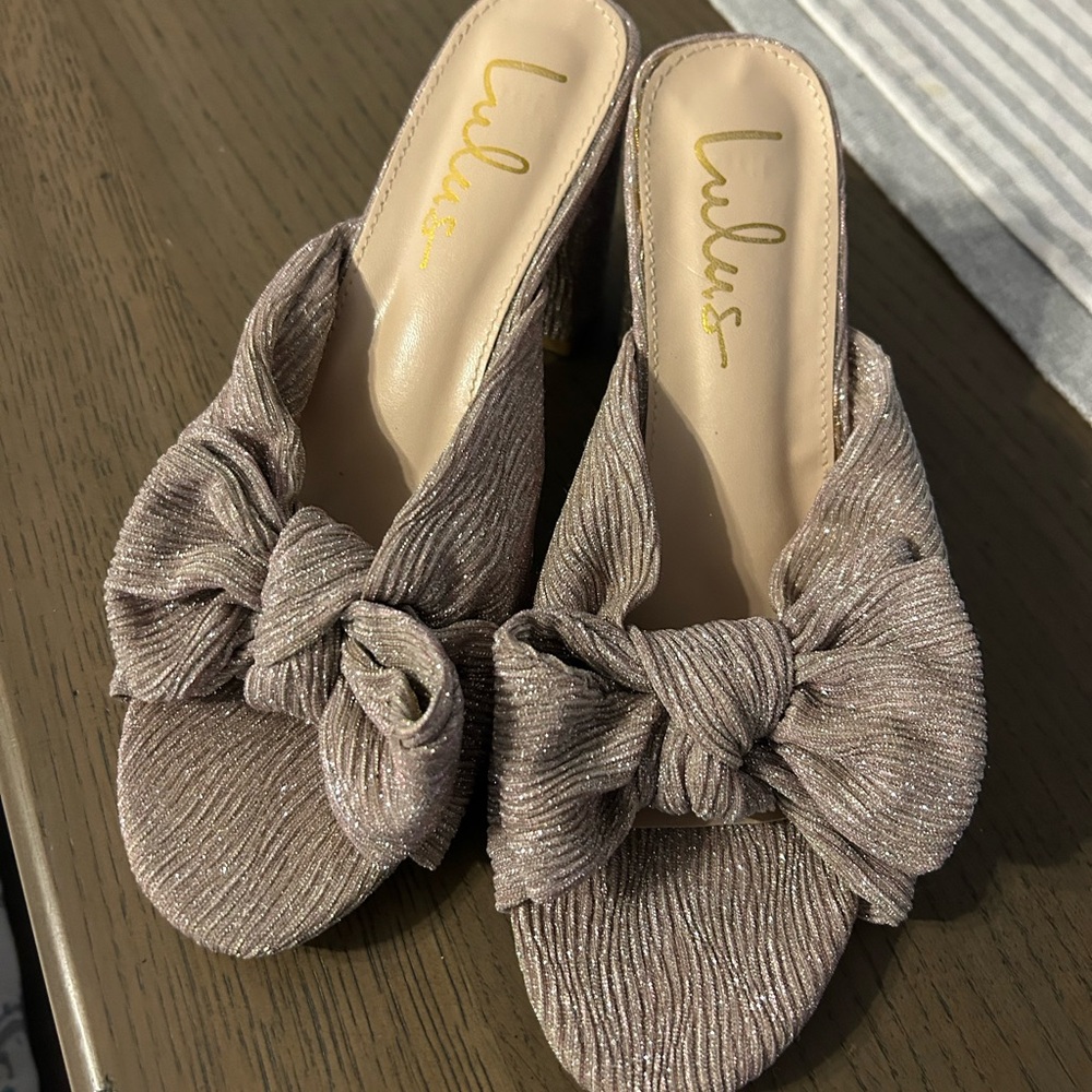 Lulu's Knotted High Heel Sandals